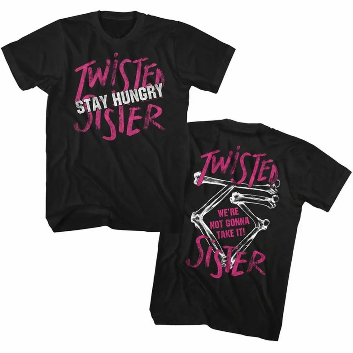 Twisted Sister TS Black Unisex T-Shirt