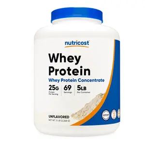 Nutricost Whey Protein Powder, Unflavored, 5 pounds - from Whey Protein Concentrate