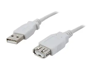 Nippon Labs Beige 3 ft. USB cable A/Male to A/Female extension USB cable  Model USB-3-MF