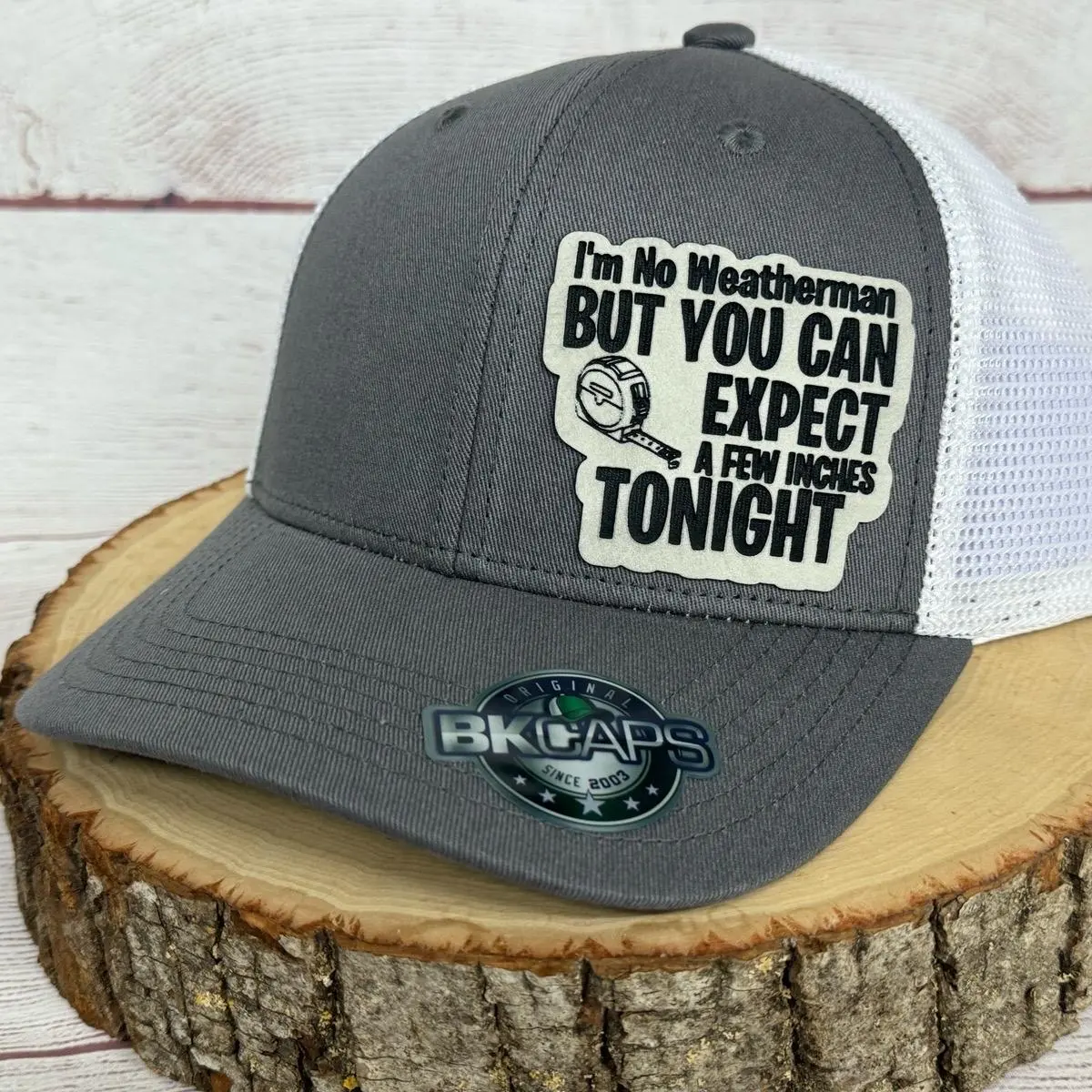 Custom Trucker Hat: I'm no Weatherman - Adjustable SnapBack, Unique Style, Durable Materials - Fashion Accessory for Men and Women
