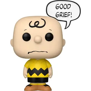 Funko Pop Peanuts: Charlie Brown "Good Grief" Figure #1677 w/ Protector
