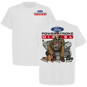 Ford Power Stroke Diesel George Washington T-Shirt, Patriotic Truck Mechanic Graphic Tee, American Diesel Lover Garage Shirt