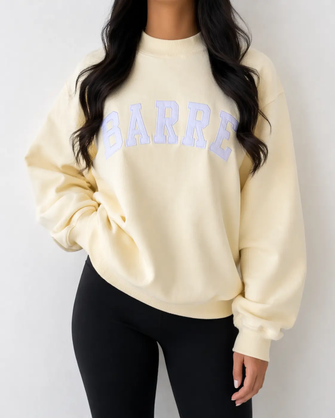 BARRE Oversized Mockneck Sweatshirt