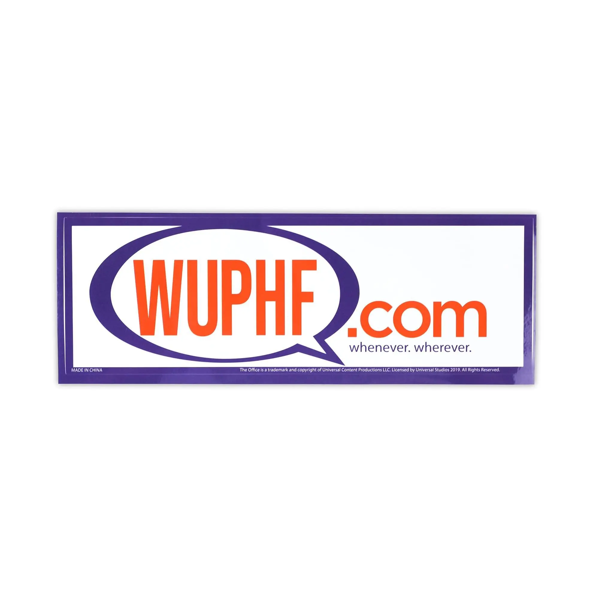 The Office WUPHF.com Funny Vinyl Sticker, 8.25x2.75 in, Funny Stickers, Vinyl Stickers
