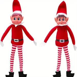Festive Plush Christmas Dolls, Unique Holiday Figurines, Soft Stuffed Toys for Xmas Decorations, Perfect Gift Idea for Kids & Adults