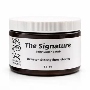 No Lotion Needed | Strengthening Sugar Scrub for Dry, Rough Skin | The Signature | Exfoliating Body Scrub | Hydrating, Smoothing, Plant-Based Skincare | Soft, Revived Skin | 12 oz