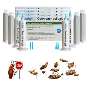 Sulguy Cockroach Gel Bait, 4 Tubes x 30-Grams, 4 Plunger and 4 Tips, German Roach Insect Pest Control, Indoor and Outdoor Use, Roach Killer Gel for American, German and Other Major Cockroach Species,summervibes outdoorfun