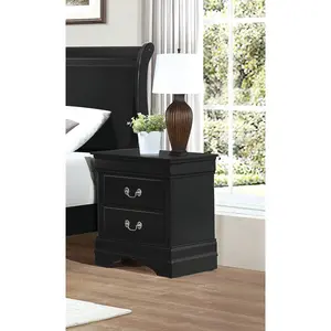 Home Elegance  23.75 x 15.75 x 21.5 in. Mayville Night Stand - Black