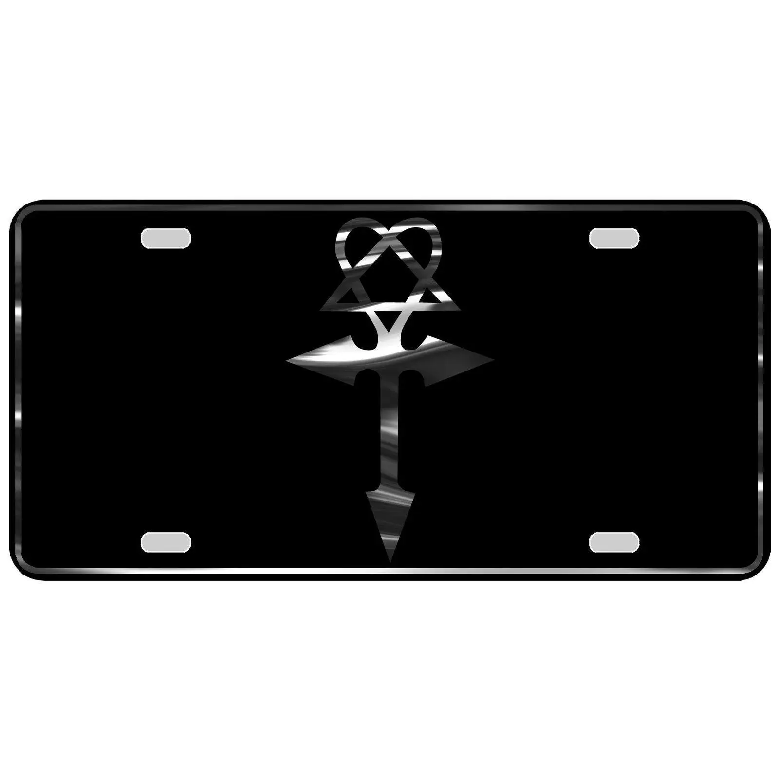CustoMonsterDesigns Christian Cross Religious Heavy Duty Aluminum License Plate S12