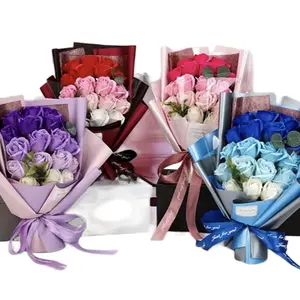 18 Rose Soap Bouquet Gift Box - Perfect Wedding, New Year, Christmas, and Valentine's Day Gift