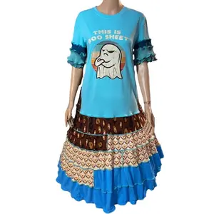 Epolstyle upcycled recycled sustainable dress bohemian boho style wearable art eco friendly plus size lg xlg 1xl Hippie Chic 36-48”