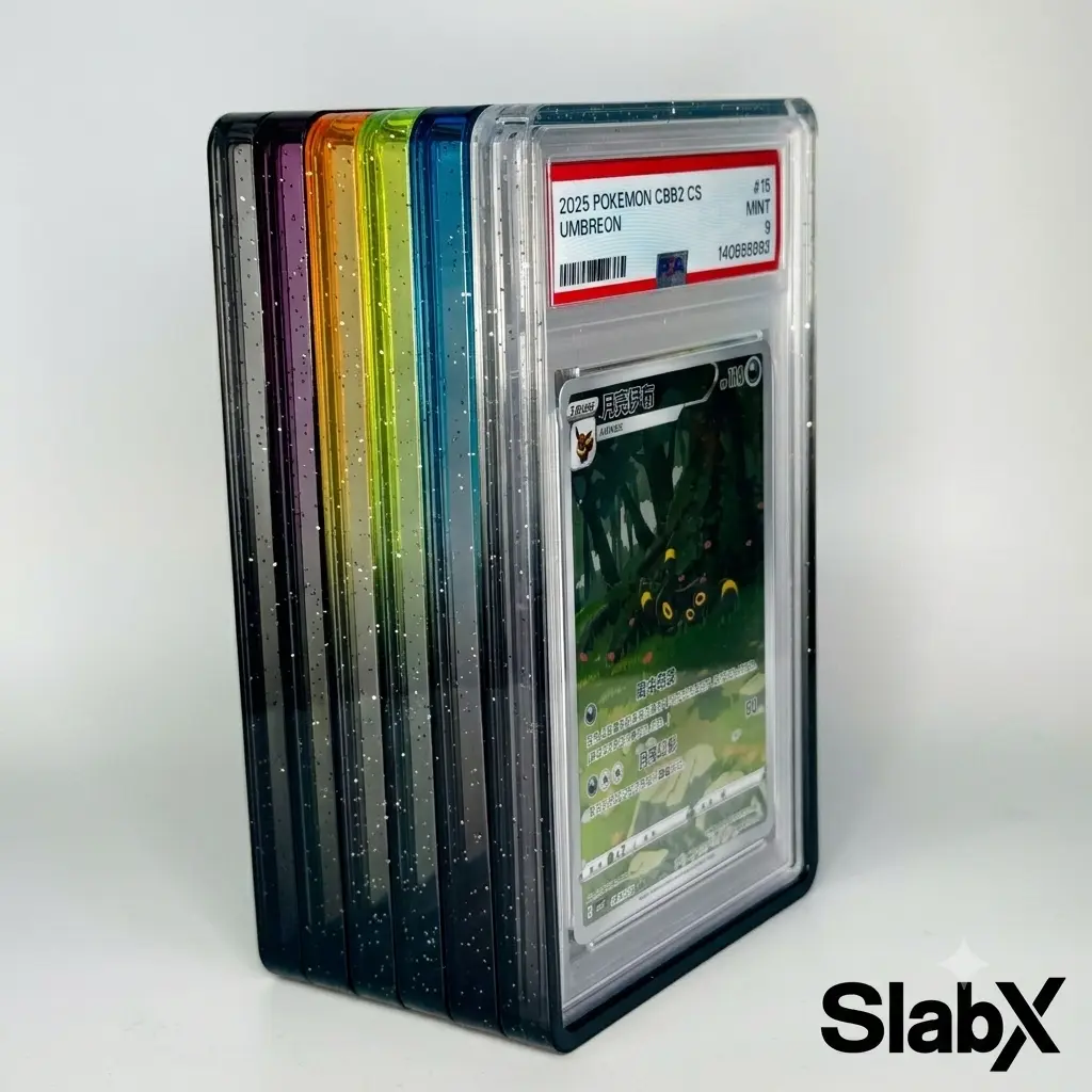 SlabX Guards -Shadow Series - for Standard PSA Graded Cards Premium TPU w/Clear Panel