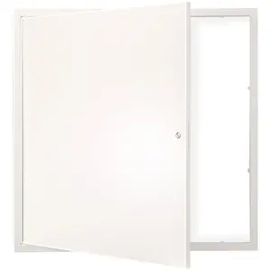 VEVOR Access Panel for Drywall & Ceiling,  24 x 24 Inch Plumbing Access Panels, Reinforced Access Door, Heavy-Duty Steel Wall Hole Cover, Easy Install Removable Hinged Panel for Wiring & Cables, Silver