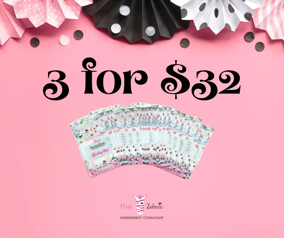 Three bags of non toxic soft soy wax melt sprinkles