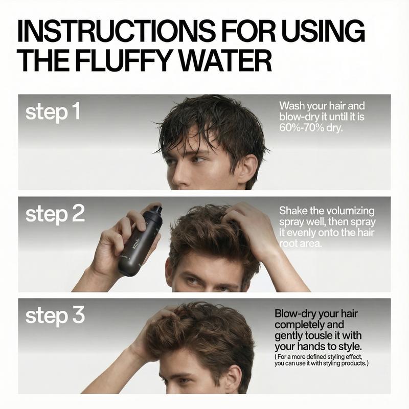 ApexFlow Instant Hair Root-Lifting Volume Spray-Gentle, Effective, Soluble Collagen,Nourishing Ingredients, Root Lift, Volumizing, Non-Greasy, Pleasant Scent, for Fine/Thin/Limp Hair