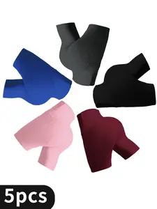 5PCS Workout Yoga Shorts for Women High Waisted 5",Odor-Resistant Fabric,Squat-Proof ， CrossFit,Beach Volleyba, Workout Shorts for Curves (M-3XL)
