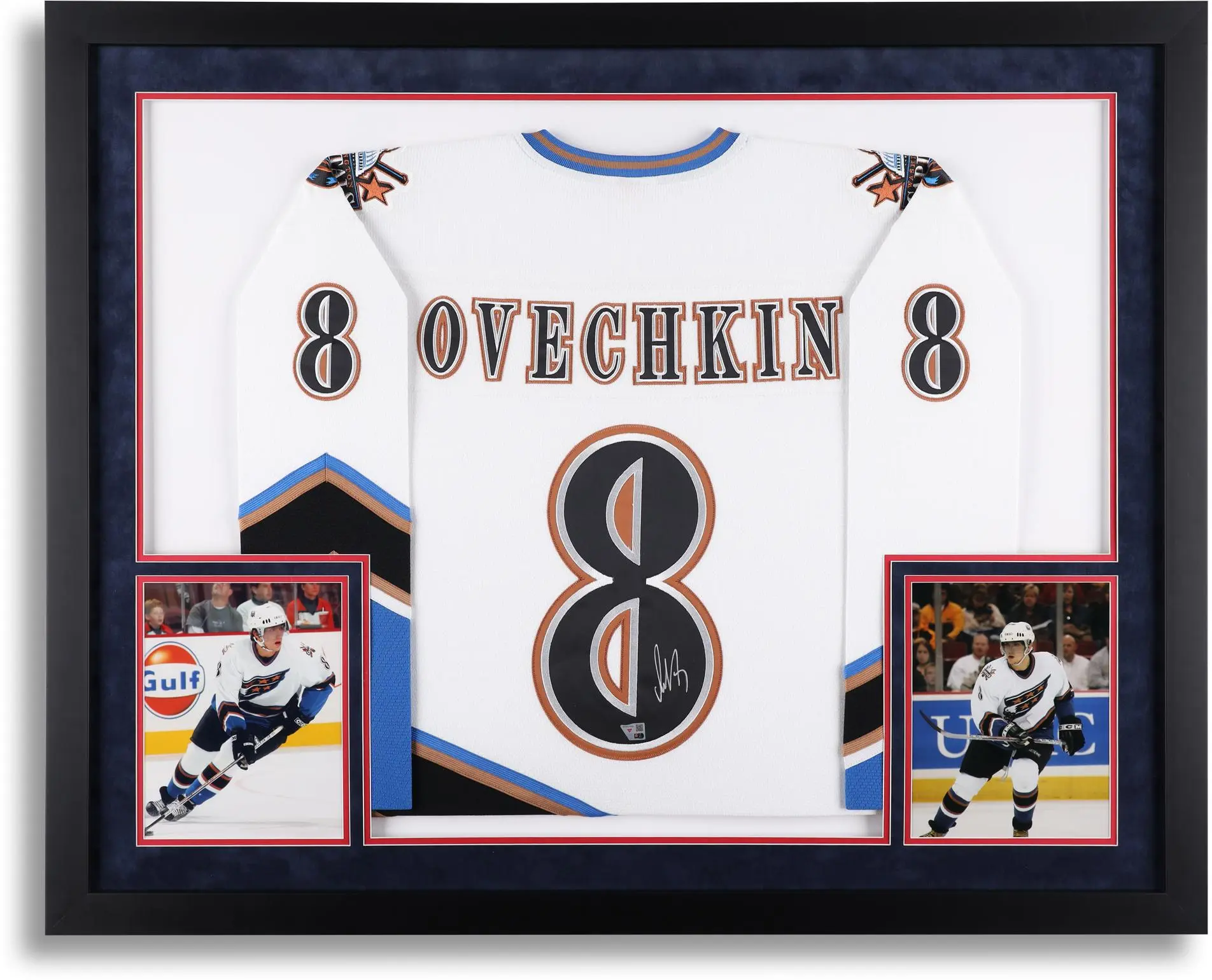 Alex Ovechkin Washington Capitals Deluxe Framed Autographed White Screaming Eagle Mitchell & Ness Jersey - Fanatics Authentic Certified