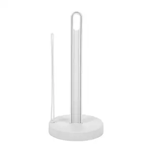 Toilet Kitchen Paper Towel Roller Tissue Holder Plastic Rack Desktop Floor Vertical Napkins Stand Bathroom Storage-A