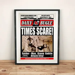 Movie Time Scare!!! Daily S-M Sam Raimi Newspaper Poster Movie Time Scare!!! Daily S-M Sam Raimi Newspaper Poster