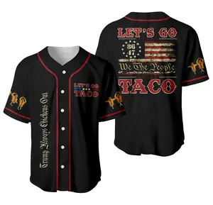 Personalized Let’s Go Taco 8647 We The People Baseball Jersey, Baseball Jersey Shirt, Outdoor Sports, Sport Shirt, Dynamic And Comfortable