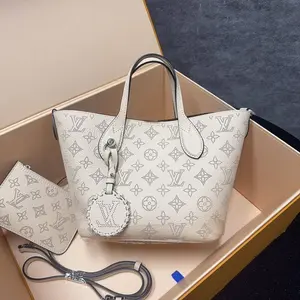 Pre-owned Louis Vuitton Mahina Crossbody Bags Blossom PM Beige Mahina