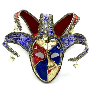 Jester Joker Mask, Venetian Masquerade Carnival Party Masks for Halloween Mardi Gras Cosplay