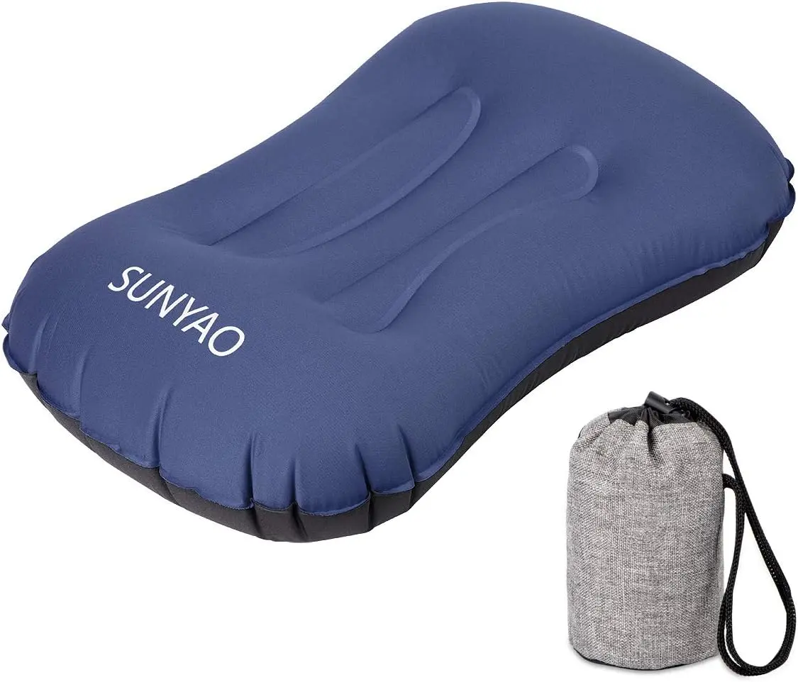 Sports Ultralight Inflatable Camping Pillows - Compressible, Compact, Inflatable, Comfortable, Ergonomic Pillow for Neck & Lumbar Support While Camping,Backpacking,Hiking