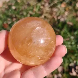 Yellow Fluorite Crystal Spheres