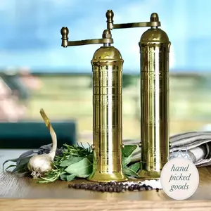 Brass Mill Salt Grinder, 8"