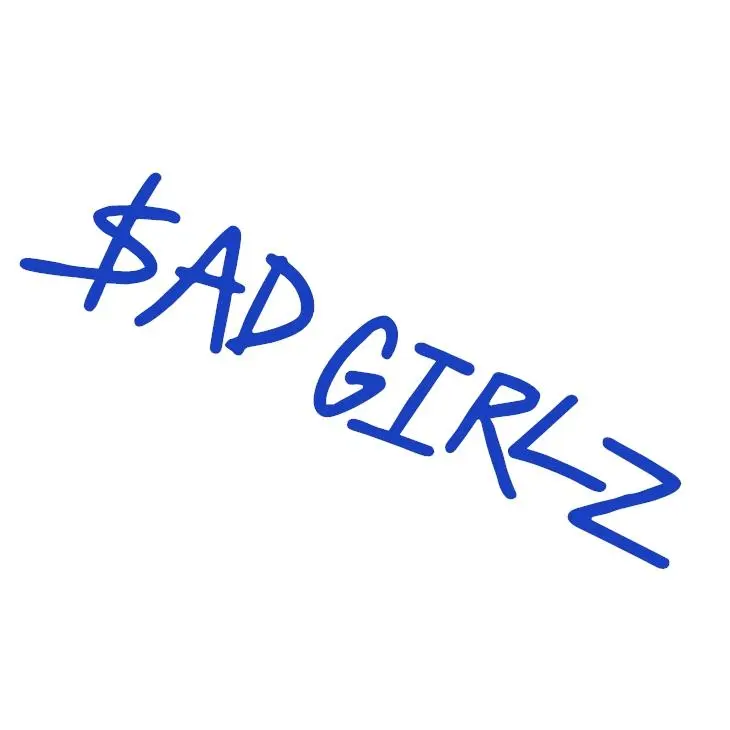 Sad Girlz Vinyl Decal Sticker UV & Waterproof Bumper Window Laptop Automotive Water Bottle Gift accessories – BLUE 5.5"