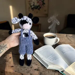 Crochet Cow Amigurumi With Removable Clothes Beginner Friendly Tutorial