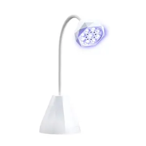 LED UV Nail Lamp Mini Hands-Free Rotating Nail Dryer for Quick Drying