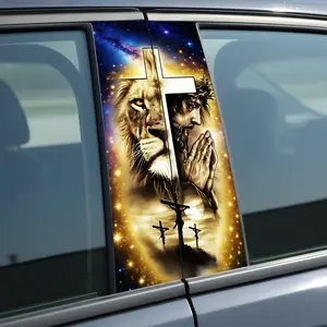 Jesus Car B-Pillar Sticker - Customizable Personalize Your Ride with Easy Application & Versatile Use for Various Car Models - Stylish Upgrade for Your Vehicle