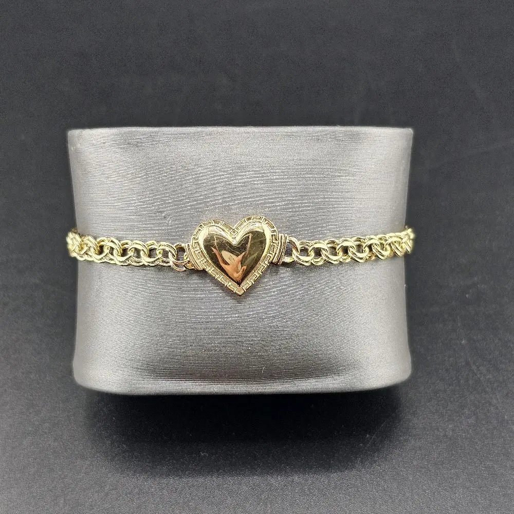gold 14k bracelet size 7" 5 mm for everyday wear