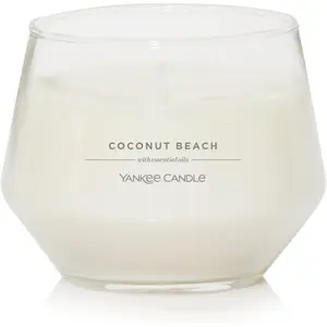 Yankee Candle Studio Medium Candle, Coconut Beach, 10 Oz: Long-Lasting, Essential-Oil Scented Soy Wax Blend Candle | 40-65 Hours of Burning Time Yankee Candle