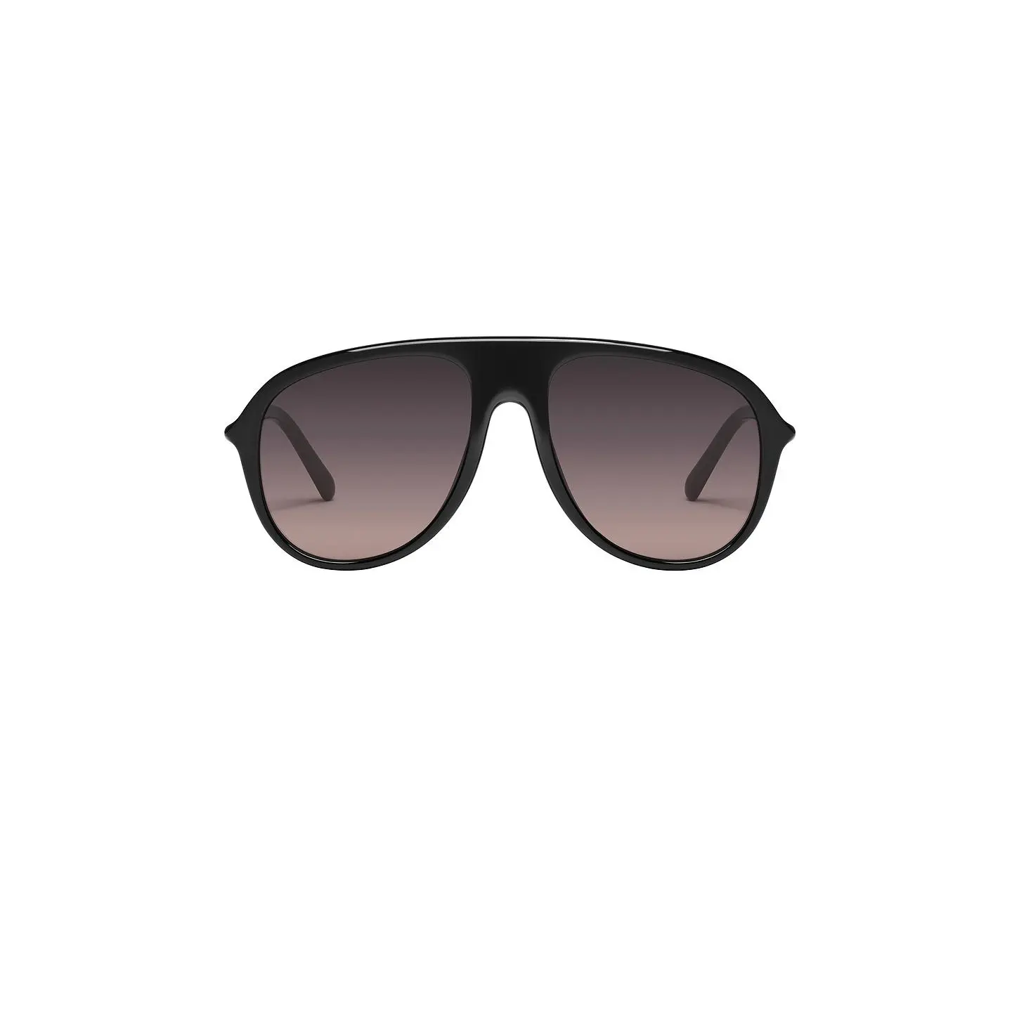 Quay Chart Topper Sunglasses in Black & Smoke Taupe