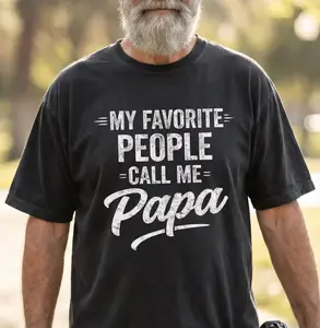 My Favorite People Call Me Papa Shirt, Papa Gift Tee, Grandpa Shirt, Father's Day Gift, Family Dad Shirt, Papa Life Tee
