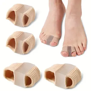 RooRuns Toe Spacer, Gel Toe Spacer Separators, Bunion Corrector for Overlapping Toe, Straighten, & Realign Toes, Pain Corrector Pain Relief Manicure Nail patellaband