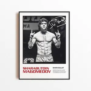 Sharaputdin Magomedov Mma Art Print - Vintage Fighter Poster For Home Gym Decor & Sports Gift