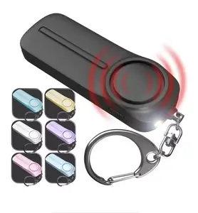 130dB Personal Security Alarm Keychain, Portable Emergency Device with Flashlight & Anti-Theft Night Light for Women, Elders