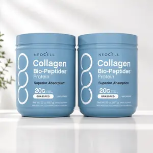 2Bottles NeoCell Collagen Bio-Peptides Powder 20oz - Grassfed Protein Supplement - Advanced with 18 Essential Amino Acids