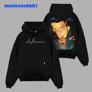 Retro NEW Vintage deftones Graphic HOODIE, Unisex Vintage Cotton T-Shirt, Rock Merchandise, Perfect for Music Fans High Neck Apparel