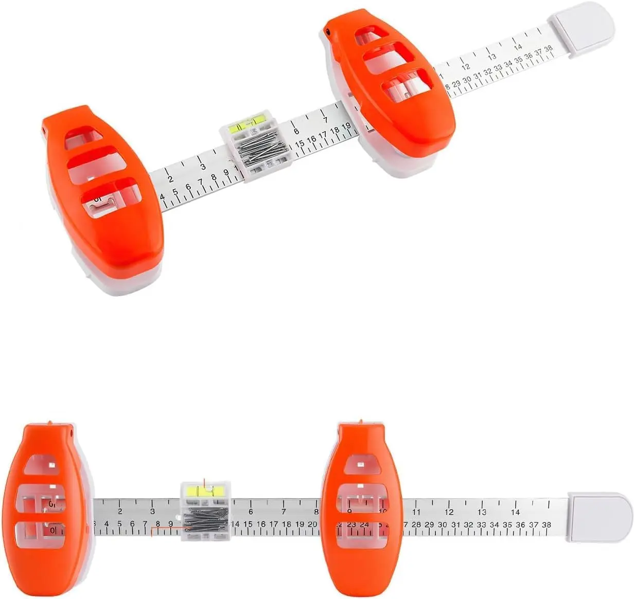 Hang Hero-3-in-1 Picture Hanging Tool, Magnetic Nail Hanger with Level Ruler, No Hammer Wall Mount Tool for Frame Mirror Gallery Decor, Comes with 20 Brad Nails