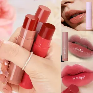 Women'S Long-Lasting Waterproof Lipstick - Non-Greasy Moisturizing Lip Balm with Berry & Red Shades, Fade-Resistant, Non-Greasy Formula for All-Day Hydration , Perfect for Daily Commute & Travel, Daily Commute Lipstick, Plantbased Ingredients