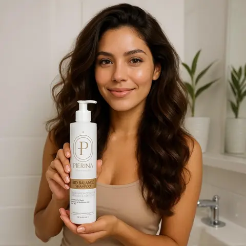 PIERINA Bio-Balance Liquid Nourishing Shampoo - Biotin-Rich, Gentle, Chemical-Free, Salt-Free, Dryness-Targeting with 12 Natural Extracts for Color & Chemically Treated Wavy Hair, All Natural Shampoo for Healthy and Vibrant Hair