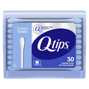 Q-Tips Swabs Travel Pack,30 Count, Pack of 1 Blue Unilever