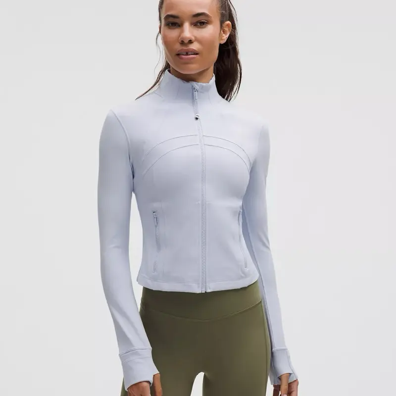 Lululemon Define Cropped Nulu Jacket in Serene Blue - A Versatile Outerwear Style for Casual Outfits, Tops, Piece, Chic, Coats