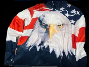 3D American Eagle Hoodie - Comfortable Fit Soft Material Durable Construction Casual Style Hooded Design with Drawstrings Kangaroo Pocket