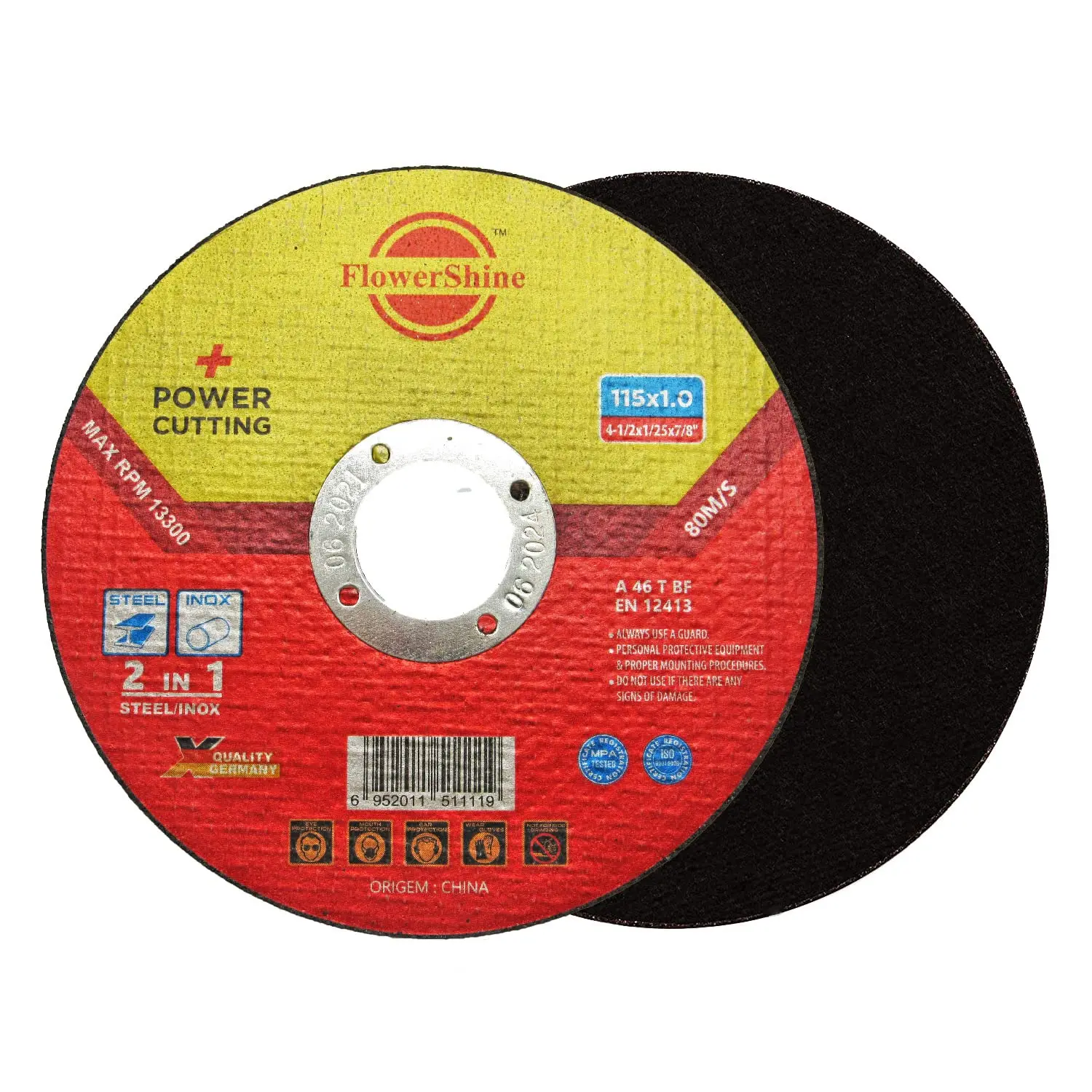 Premium Cut Off Wheel 4.5 Inch x .1/25 Inch x 7/8 Inch - Pack of 50 - Cutting Wheel, Metal & Stainless Steel Cutting Disc for Angle Grinder MCW1733