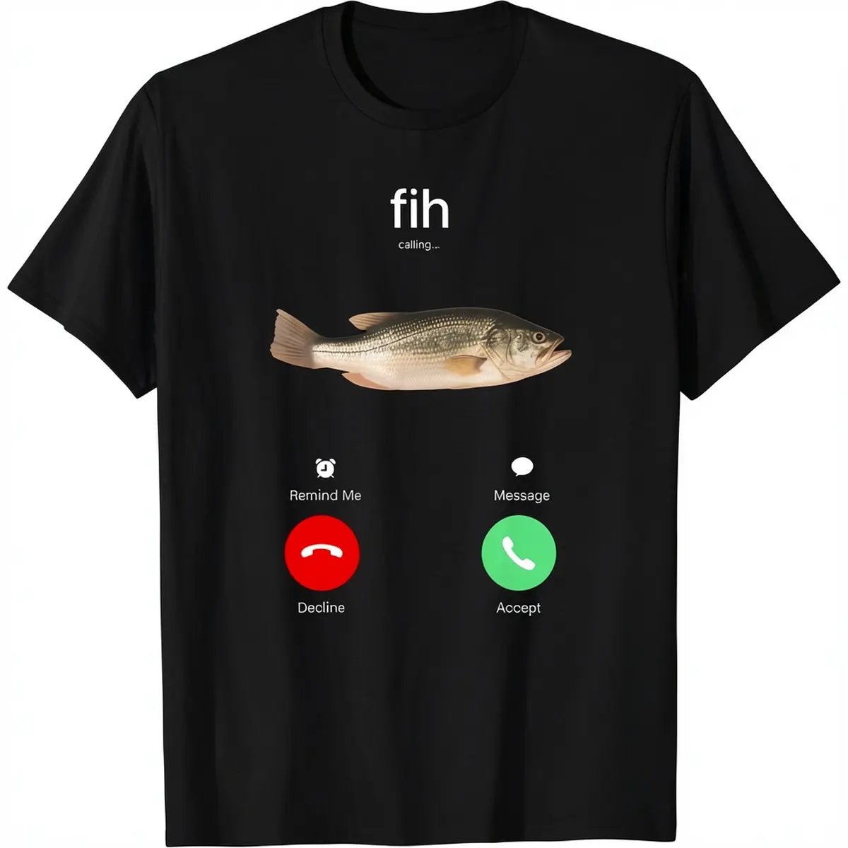 Funny Fishing Graphic T-Shirt in Soft 100% Cotton, Unisex Casual Streetwear Top with Breathable Short Sleeves for Anglers